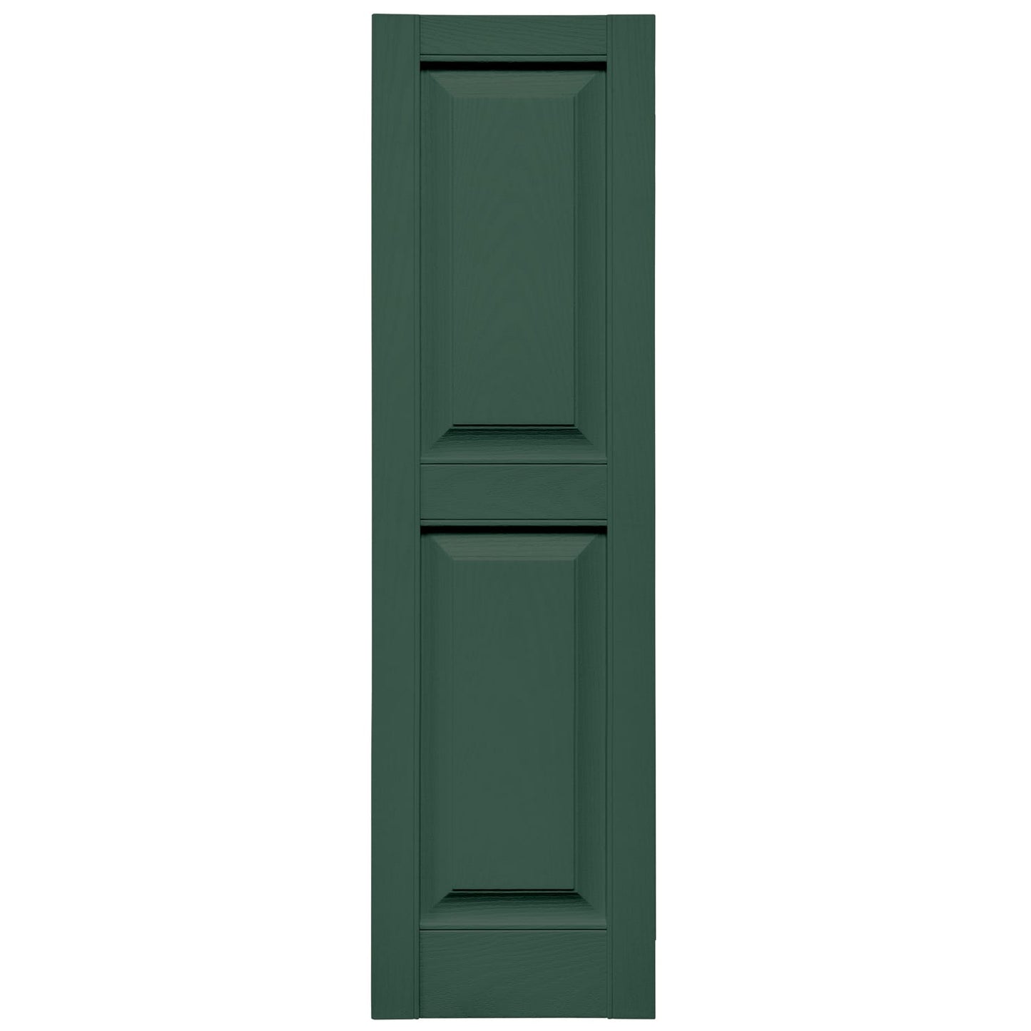 Mid-America Standard Raised Panel Shutter with Shutter-Loks & Screws 028 Forest Green 14-3/4" x 35"