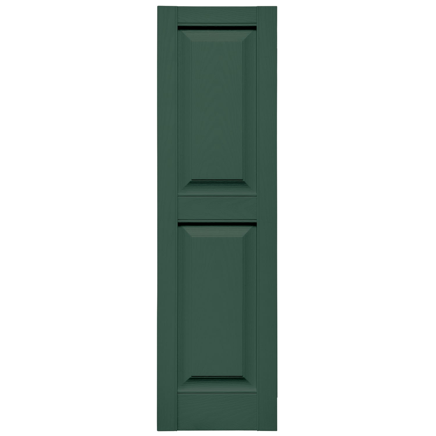 Mid-America Standard Raised Panel Shutter with Shutter-Loks & Screws 028 Forest Green 14-3/4" x 35"