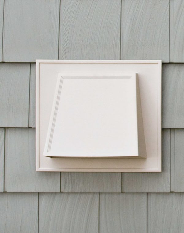 Mid-America Hooded Dryer Vent 001 White 4"