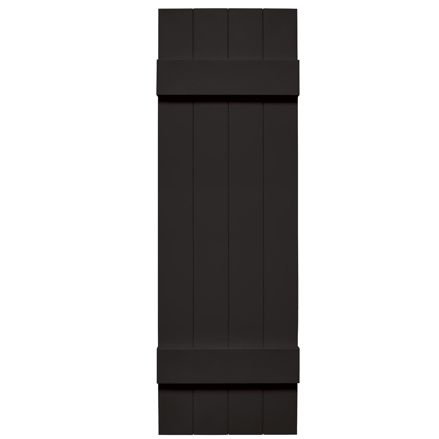 TopShield Joined Board & Batten Shutters 002 Black 14" x 31", 4 Board