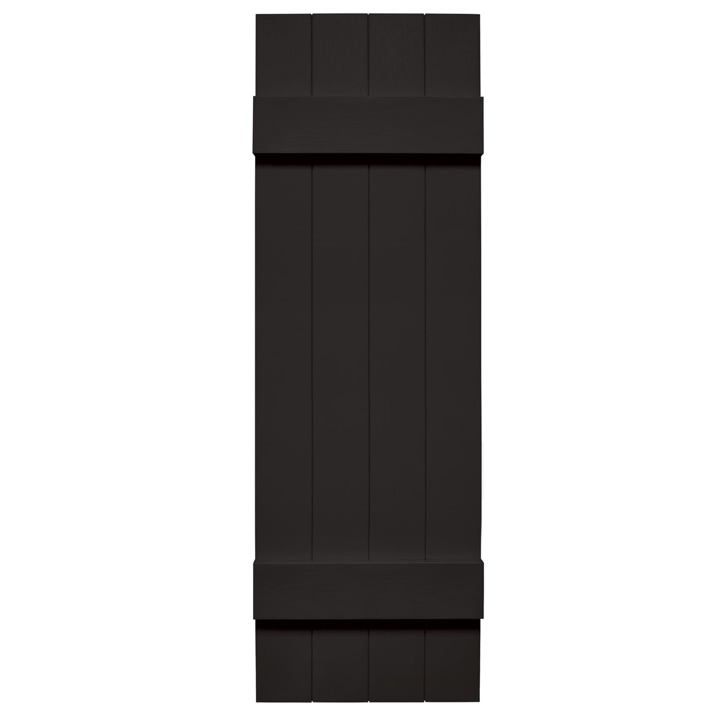Mid-America Joined Board & Batten Shutters 002 Black 14" x 31"