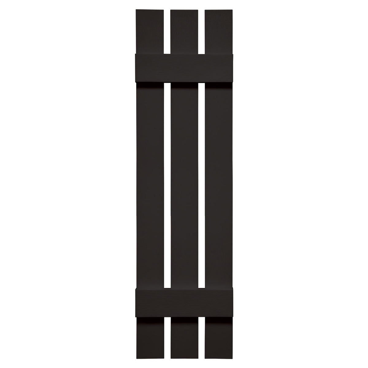 TopShield Spaced Board & Batten Shutters 002 Black 12" x 43", 3 Board