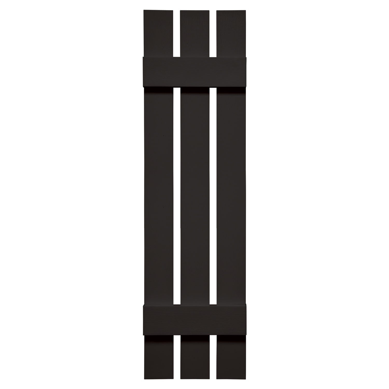 TopShield Spaced Board & Batten Shutters 002 Black 12" x 43", 3 Board