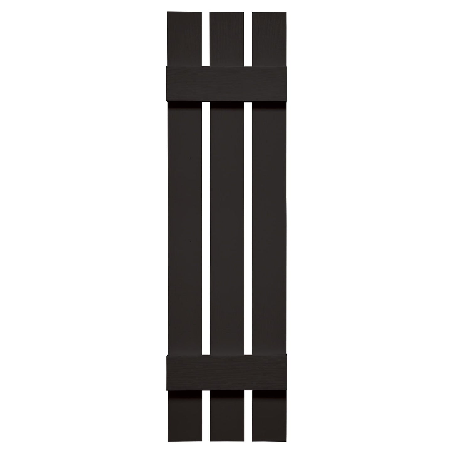 Mid-America Standard 3-Board Spaced Board & Batten Shutters 002 Black 12" x 47"