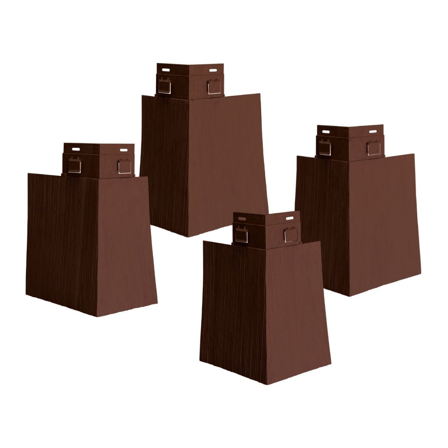 CertainTeed Cedar Impressions S7 Perfection Offset Mitered Corner Posts Brownstone