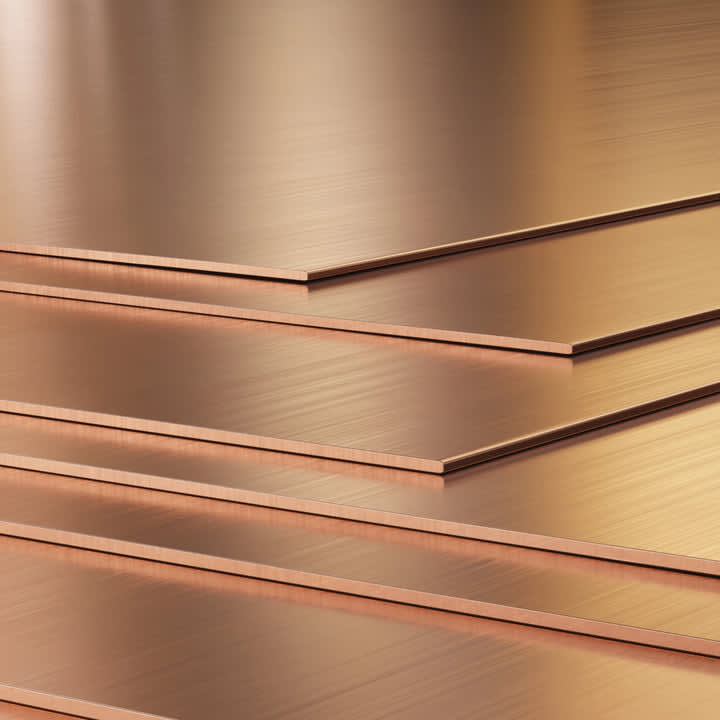 Revere Cold Rolled Copper Sheet 2' x 10' 16 oz