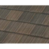 Boral Saxony Standard Striated Concrete 3-Sided Ridge Charcoal Brown Blend