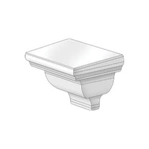 Exterior Portfolio Vinyl Crown Molding 01 Aspen White