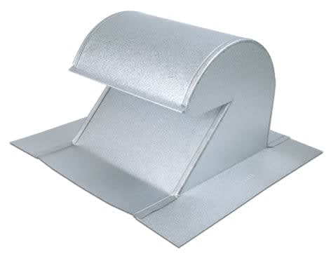 TAMCO Shingle Gooseneck with Damper Crinkle Weathered Wood 10"