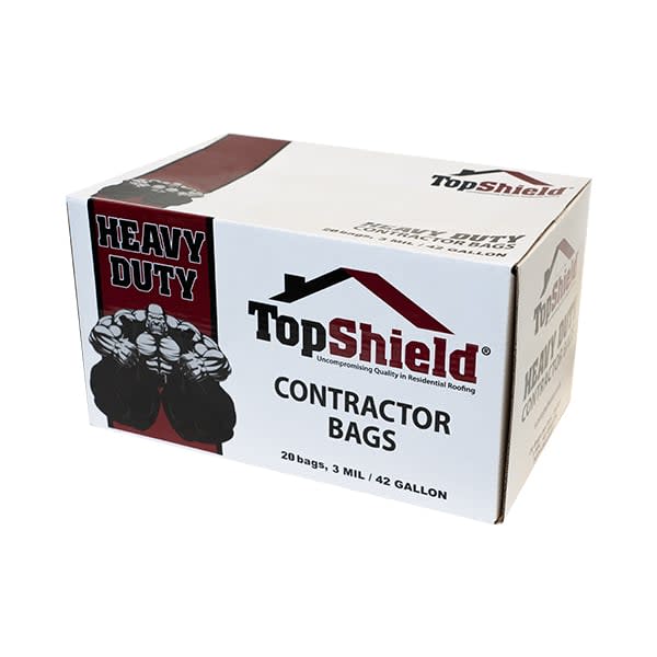TopShield Contractor Cleanup Trash Bags 42 gal 20 Bag/Box