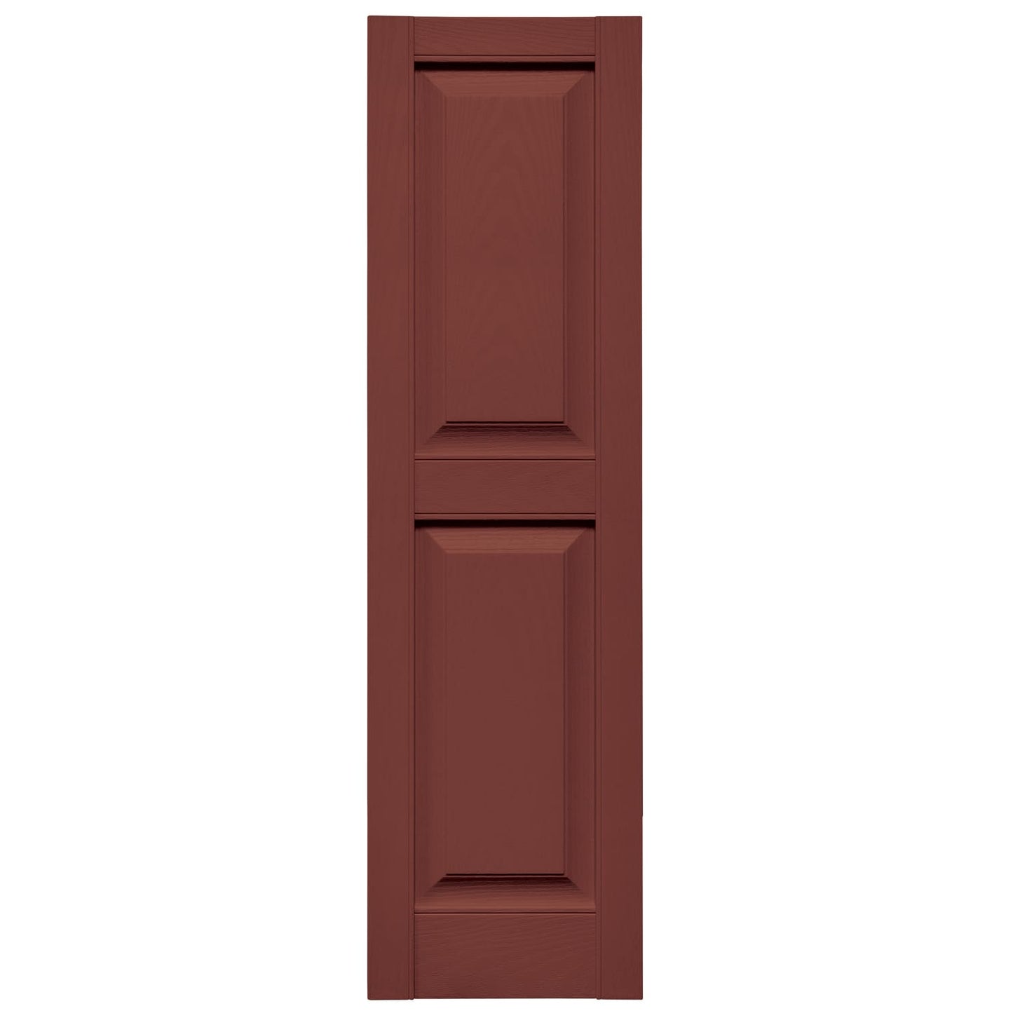 TopShield Raised Panel Shutters 027 Burgundy Red 12" x 47"