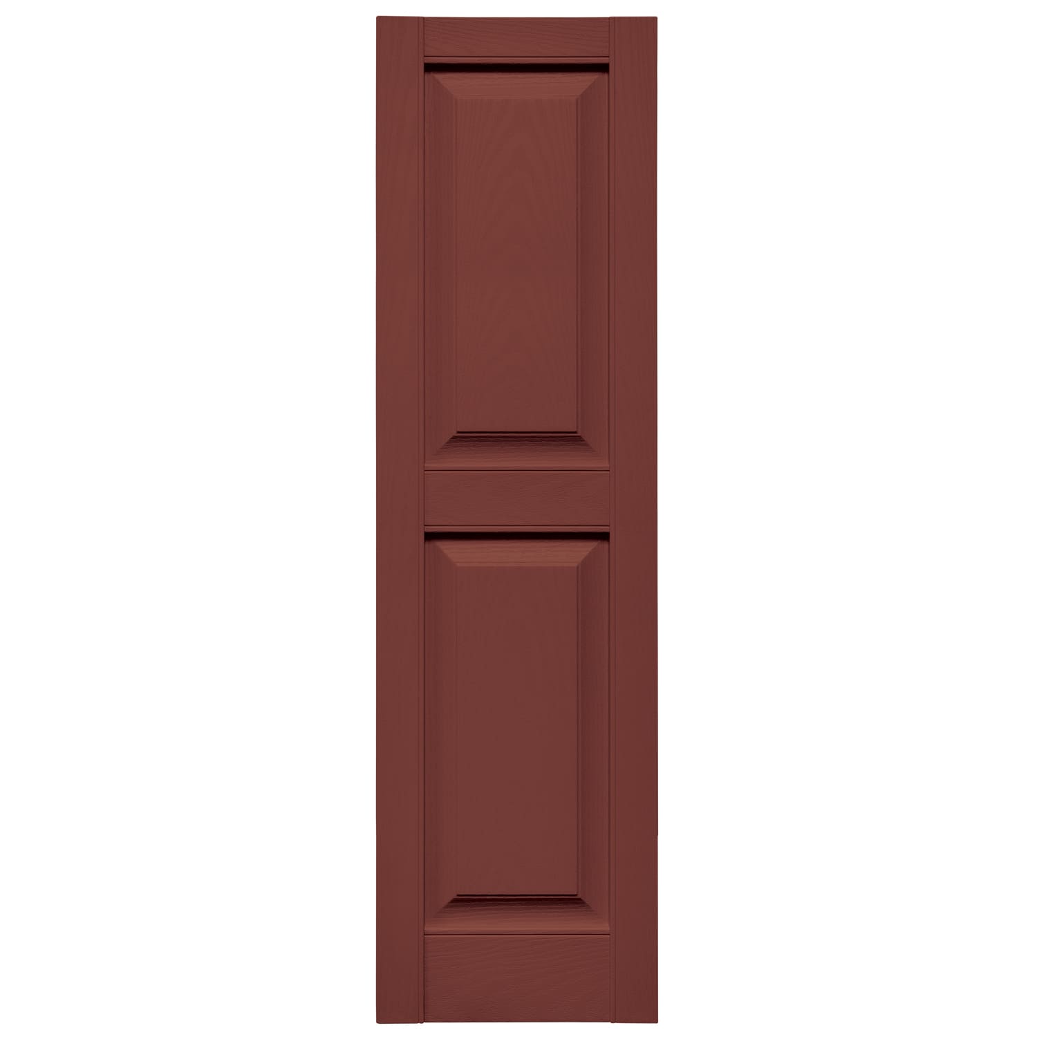 TopShield Raised Panel Shutters 027 Burgundy Red 12" x 47"