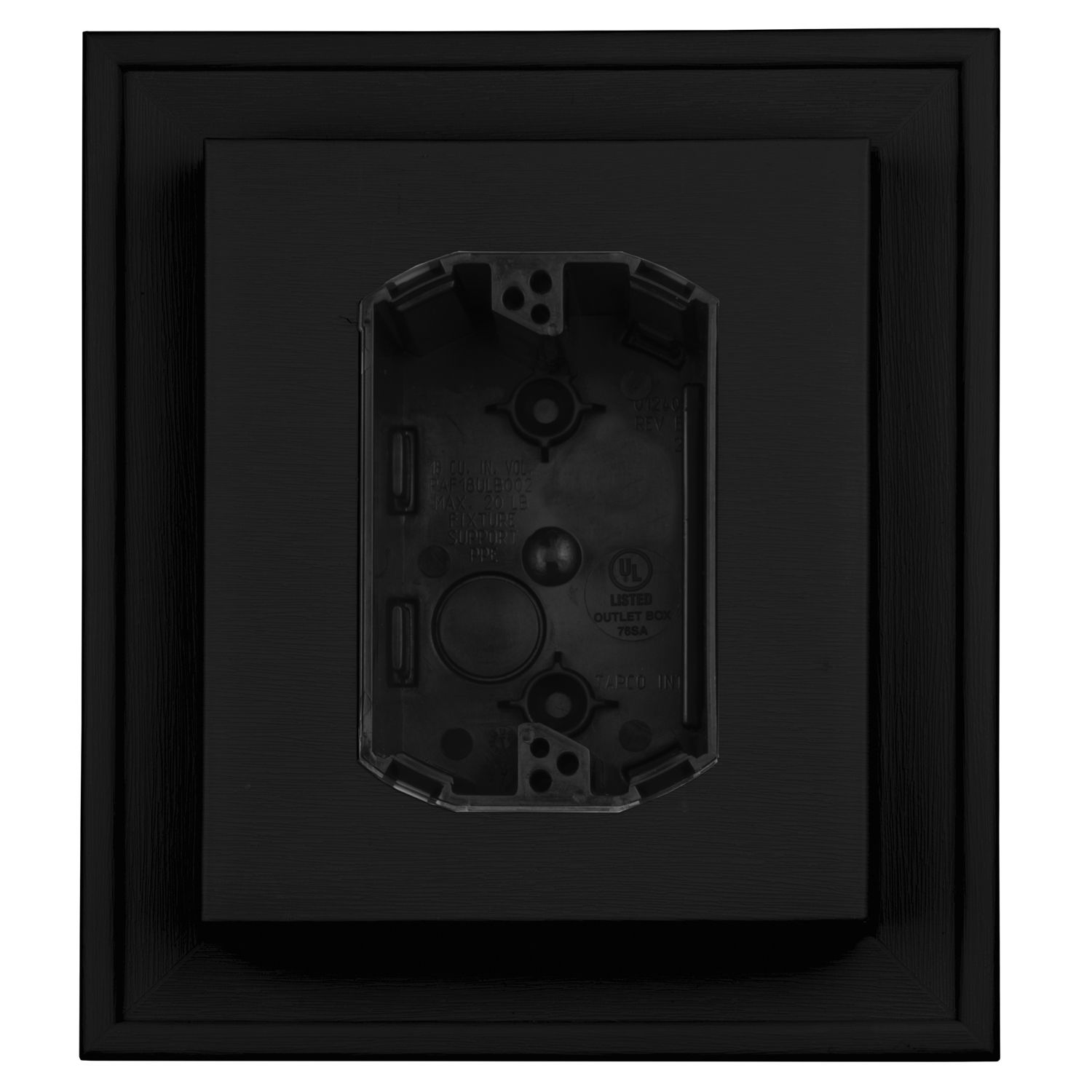 TopShield Vinyl UL Electrical Block 002 Black 7" x 8"