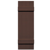 TopShield Joined Board & Batten Shutters 009 Federal Brown 14" x 59", 4 Board