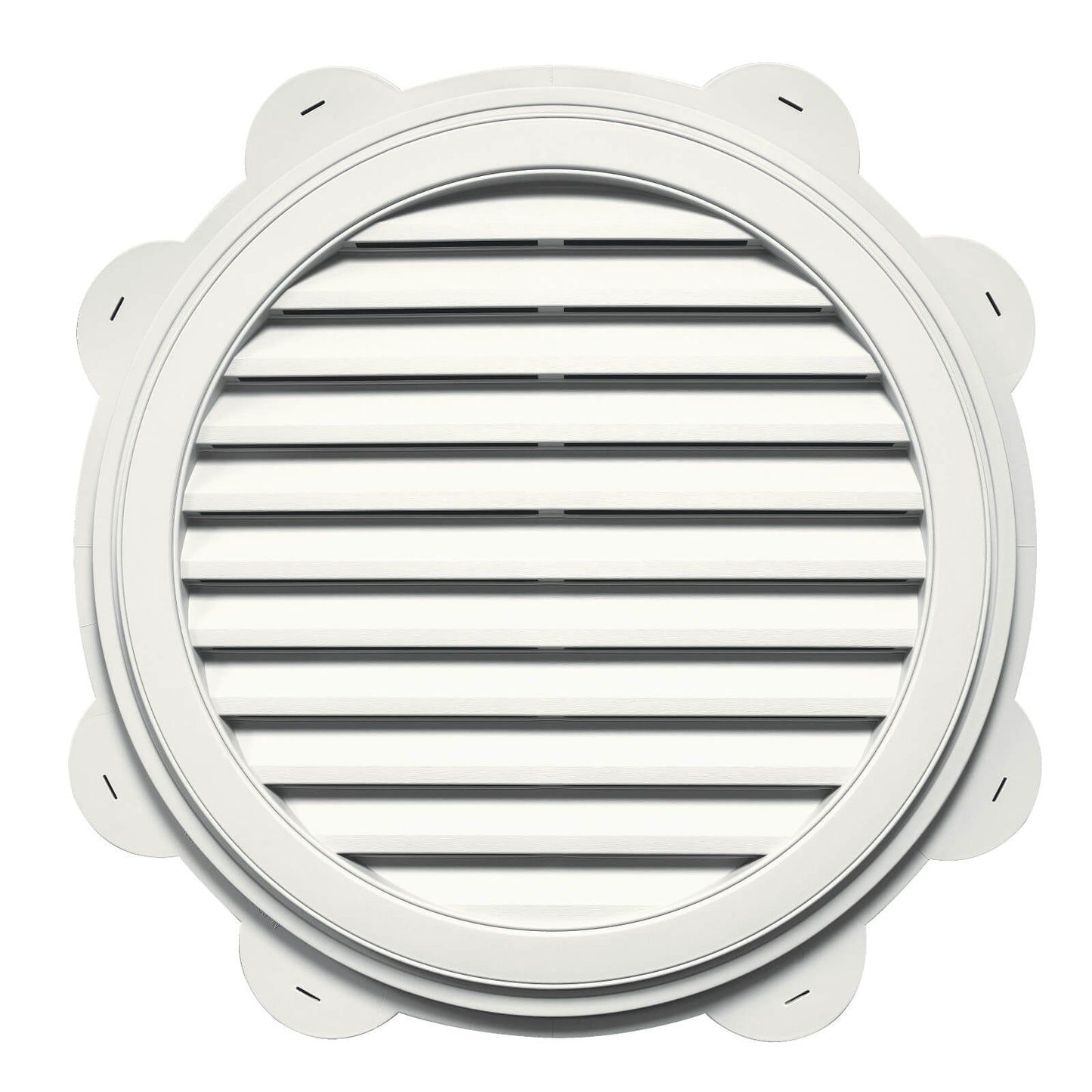 TopShield Round Gable Vent 001 White 18"