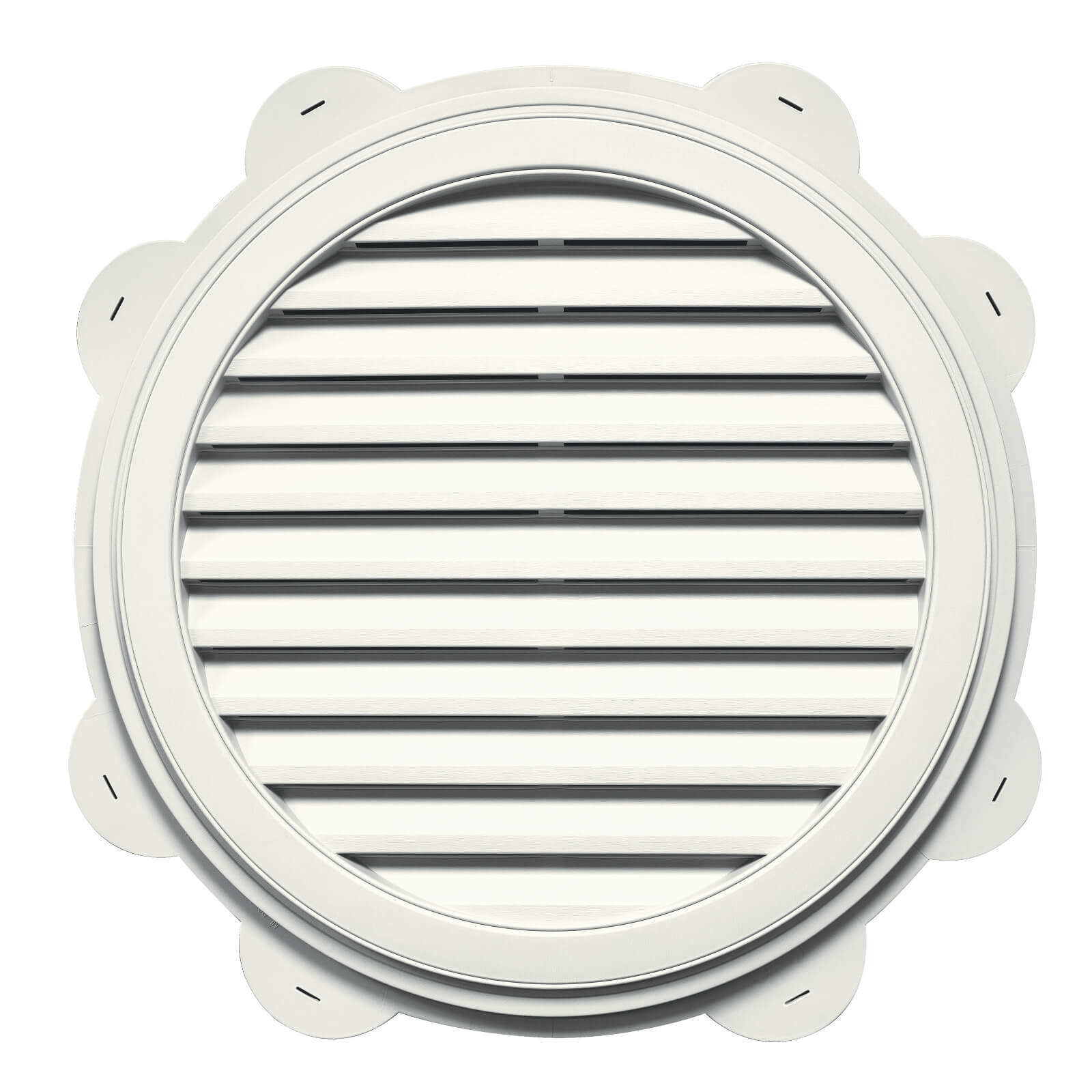 TopShield Round Gable Vent 001 White 18"