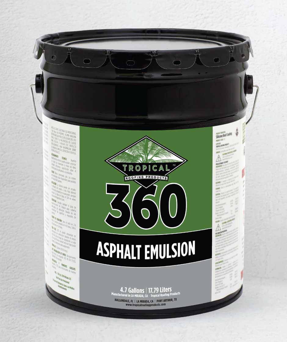 Tropical #360 Non-Fibered Asphalt Emulsion 5 gal Black