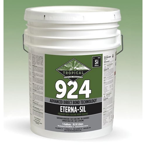 Tropical #924 Eterna-Sil Premium Silicone Roof Coating White 5 gal
