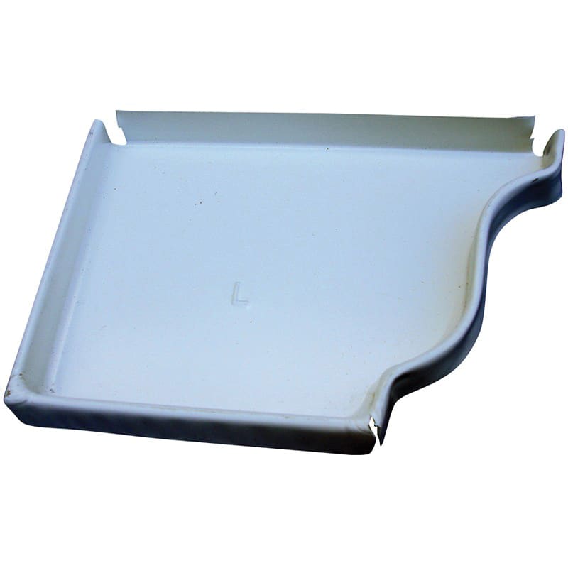 US Aluminum End Cap 5" Left White