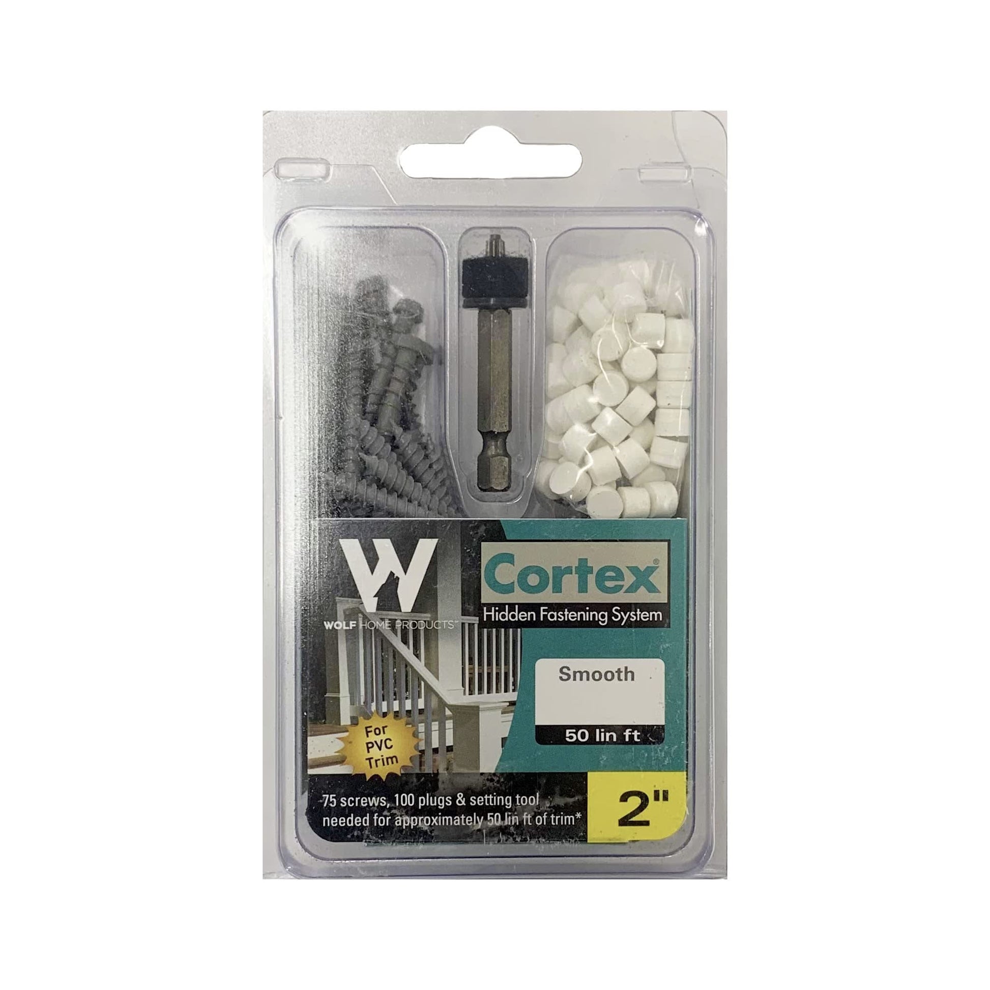 Cortex Fasteners for Wolf Trim 2 3/4'' 75/Box 50 LF