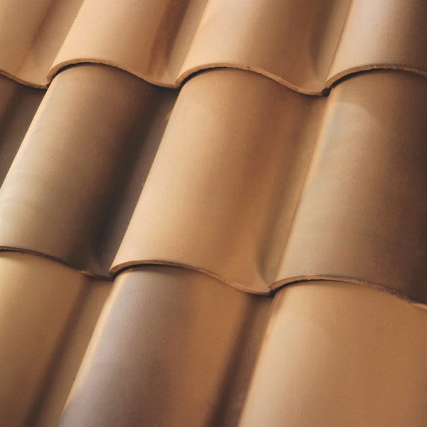 Boral Clay Standard 1-Piece "S" Field Tile Carmel Blend