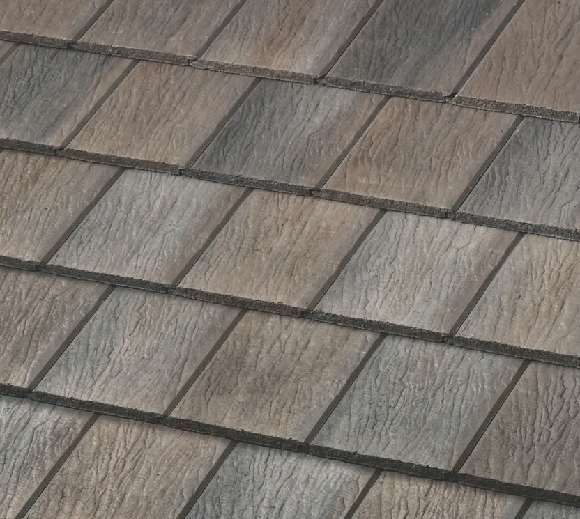 Boral Saxony 900 Hartford Slate Concrete Field Tile Appalachian Blend