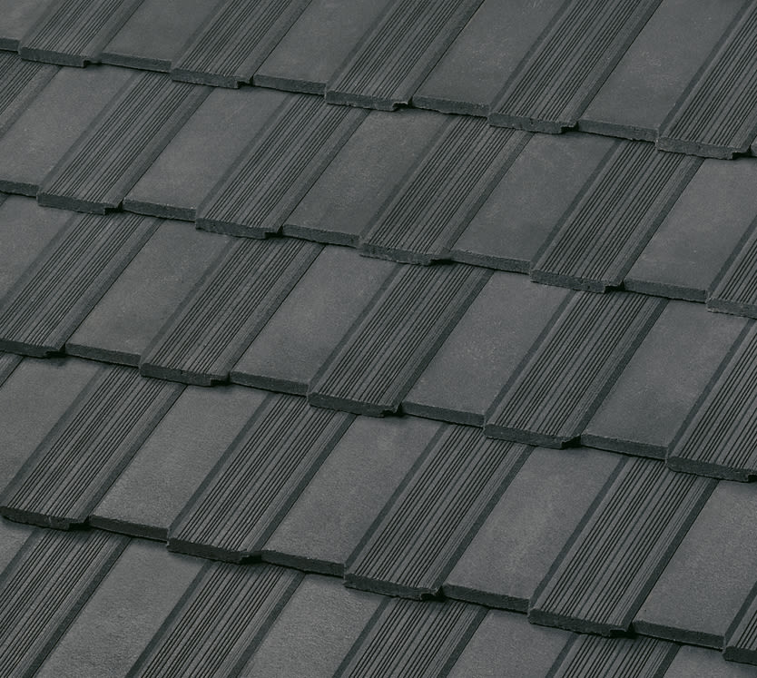 Boral Saxony 900 Old English Split Concrete Field Tile Charcoal