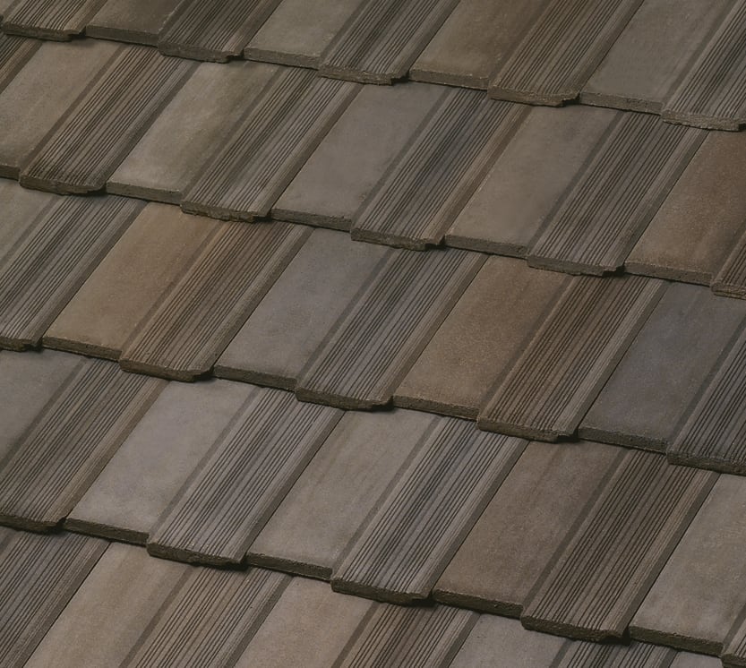 Boral Saxony 900 Old English Split Concrete Field Tile Charcoal Brown Blend