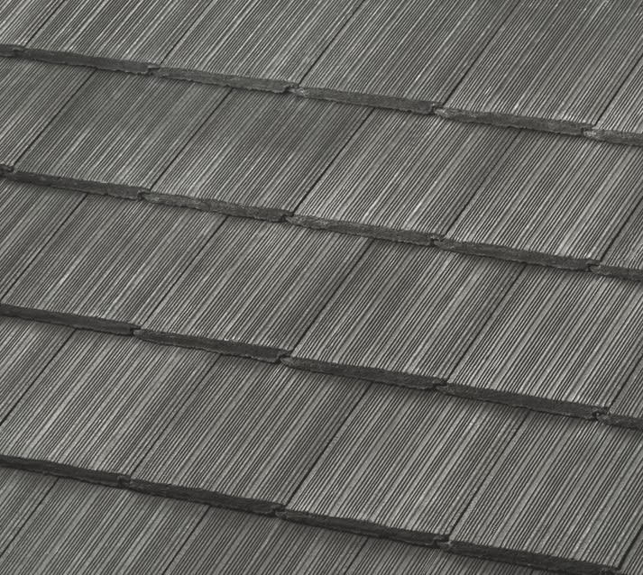 Boral Saxony 900 Shake Concrete Field Tile Black Canyon 17" x 13"