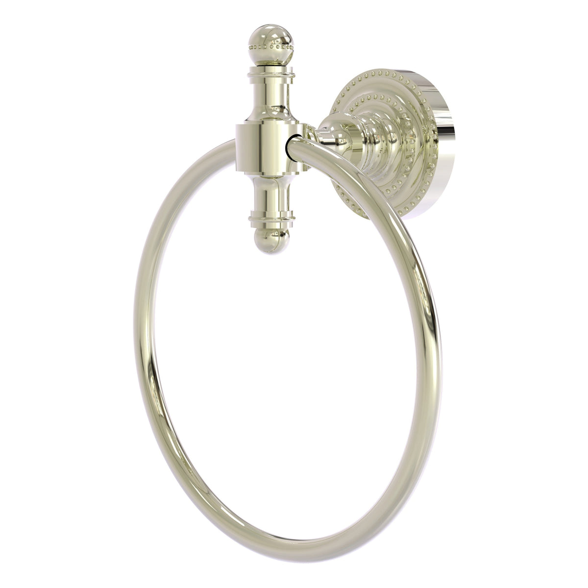 Allied Brass Retro Dot Polished Brass Wall Mount Towel Ring