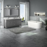 Wyndham Collection Margate 72-in Dark Gray Bathroom Vanity Cabinet