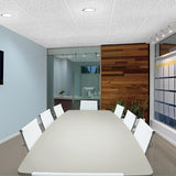 Armstrong Ceilings 24-in x 24-in Random Textured Contractor 16-Pack White Fissured 15/16-in Drop Acoustic Panel Ceiling Tiles