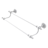 Allied Brass Retro Wave 36-in Double Matte White Wall Mount Double Towel Bar