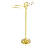 Allied Brass Towel Stand with 4 Pivoting Swing Arms in Satin Nickel
