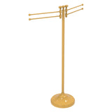 Allied Brass Towel Stand with 4 Pivoting Swing Arms in Satin Nickel