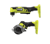 RYOBI ONE+ HP 18V Brushless Cordless Compact 2-Tool Combo Kit with 3/8 in. Right Angle Drill and Cut-Off Tool (Tools Only)