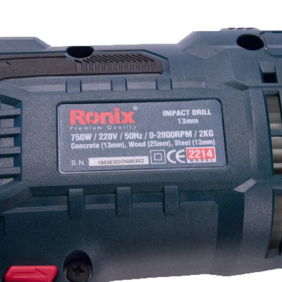 Ronix 2214 Drill Motor of Electric Drill Delivers High Performance in Heavy-Duty Applications Impact Drill
