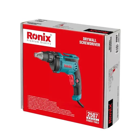 Ronix 2507 Electric Dry Wall Screwdriver 450W 220-240V 50-60Hz Power Screw Driver Drilling House Hold Electric Machine