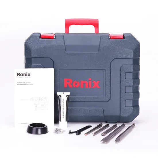 Ronix 2703 1500W 32mm Electric Rotary Hammer Concrete Drill Machine