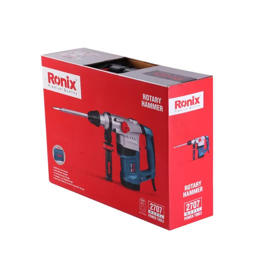 Ronix 2707 High-Performance Rotary Hammer Drill Corded Hammer Drill Double Switch Buttons to Change Functions Rotary Hammer
