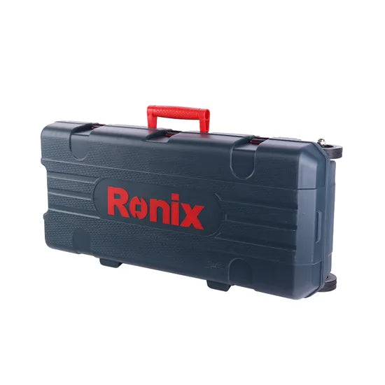 Ronix 2802 1500 Bpm Heavy Duty Electric Jackhammer 2 Chisel Bit 360 Swiveling Front Handle for Trenching Demolition Hammer