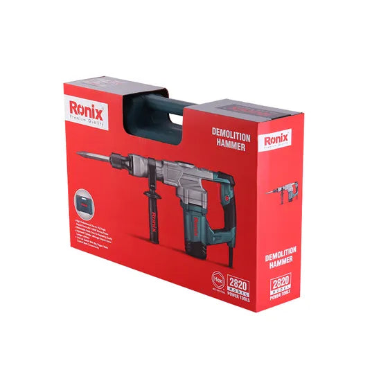Ronix 2820 1100W SDS-Plus Industrial Heavy Duty Electric Hammer Power Tools Demolition Hammer
