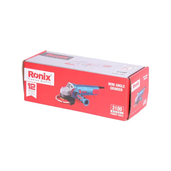 Ronix 3100 Disc Grinder Is for Quicker Easier Abrasive Wheels Replacement 2 Position Auxiliary Handle Position Angle Grinder