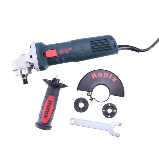 Ronix 3111 Double Insulated Safe for Operator Auto-Stop Carbon Brushes Help Prevent Damage to Motor Mini Angle Grinder