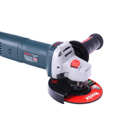 Ronix 3111 Double Insulated Safe for Operator Auto-Stop Carbon Brushes Help Prevent Damage to Motor Mini Angle Grinder