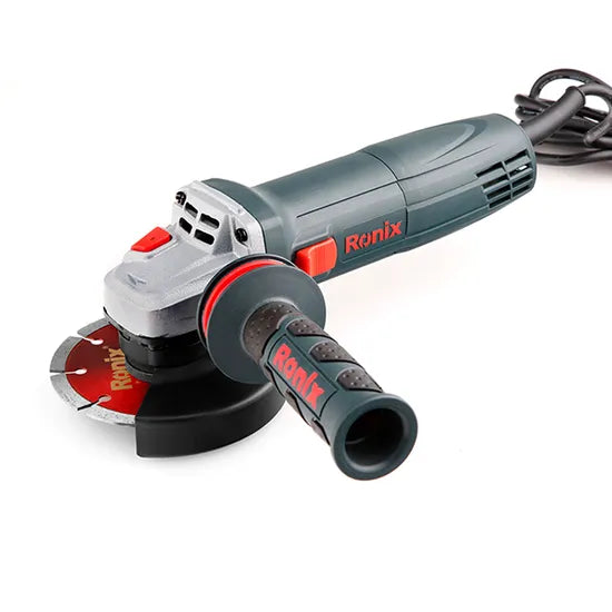 Ronix 3130 Ergonomic Design Handle Improves Comfort Quick Release Guard for Easier Change Disc Accessories Angle Grinder