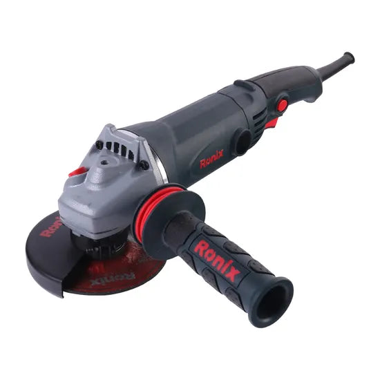 Ronix 3150n Integrated Spindle Lock on Disc Grinder for Quicker Easier Abrasive Wheels Replacement 2 Position Angle Grinder