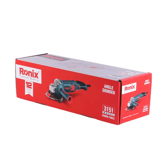 Ronix 3151 Angle Grinder 115mm 1000W 11000 Rpm with Dust Ejection System Corded Cutting Disc for Angle Grinder
