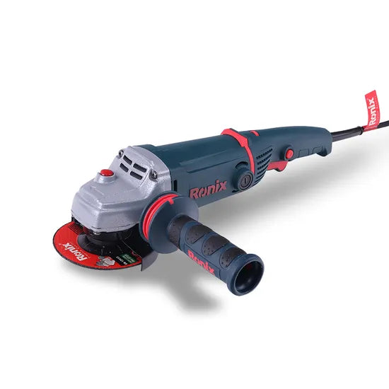 Ronix 3160 Angle Grinder Integrated Spindle Lock on Disc Grinder Quicker Easier Abrasive Wheels Replacement Angle Grinder
