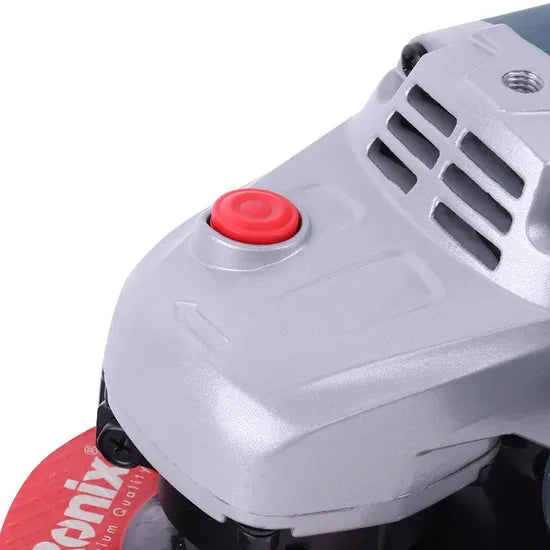 Ronix 3165 Angle Grinder with 2 Safety Guards Cutting Wheels Flap Discs Non-Slip Handle and Carbon Brush Mini Angle Grinder